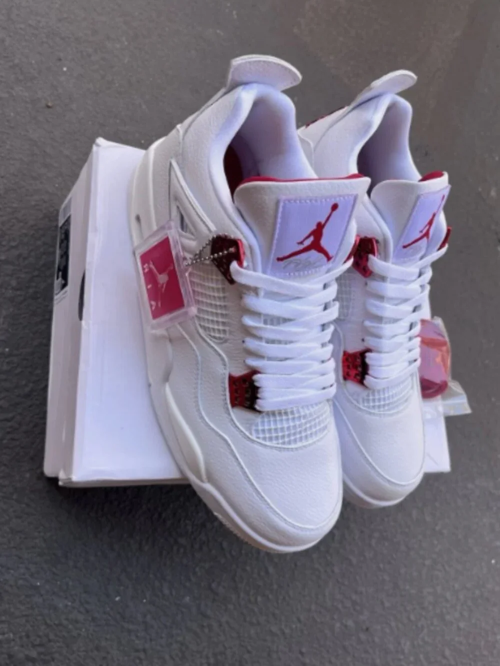 Jordan Air Jordan 4 Retro Red Metallic WhiteUniversity Red